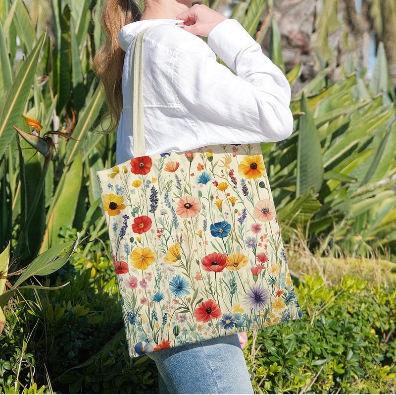 ANNA QUEEN Cat Tote Bag Shoulder Bag Handle Bag for Gym Yoga Picnic Beach Kitchen Reusable - Image 2